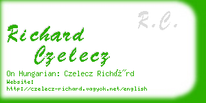 richard czelecz business card